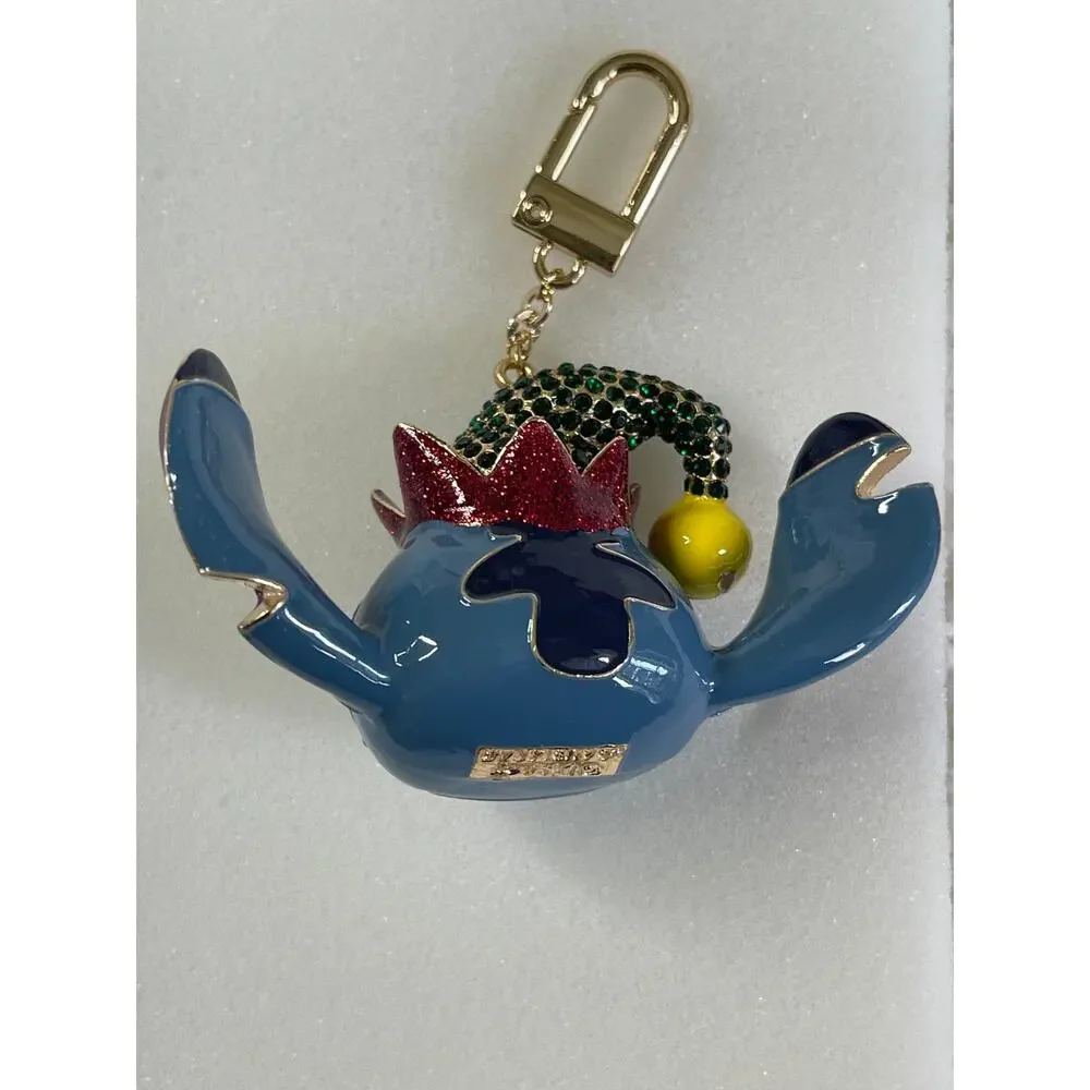 Disney BaubleBar Stitch BaubleBar Christmas Bag Charm Beaded Keychain Holiday